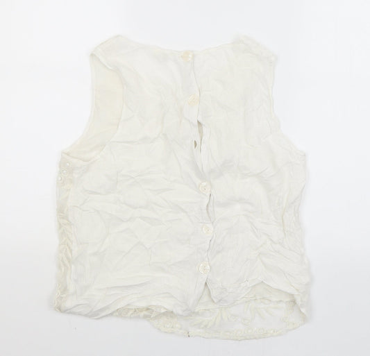 River Island Womens White Tank Dress Size 14