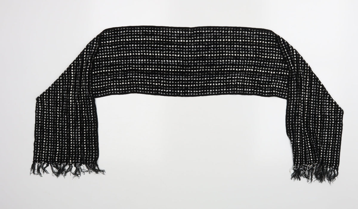 Front view of Marks & Spencer unisex black scarf