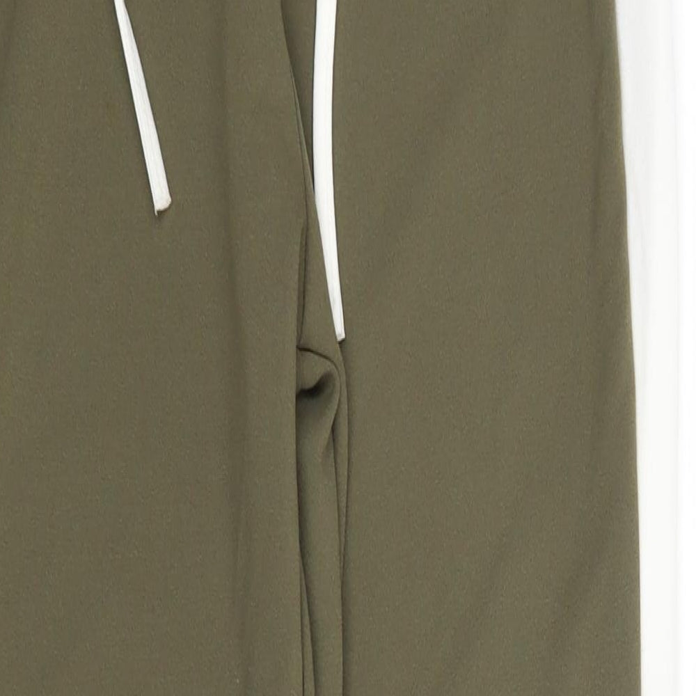 Womens UK Size 8 PRETTYLITTLETHING Regular Fit Jogger Green Trousers