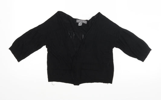 Womens UK Size XS Primark Black Wrap Blouse