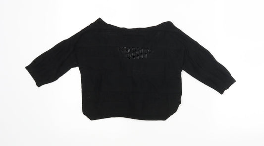 Primark Womens Black Wrap Blouse Size XS