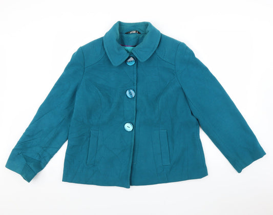 Womens UK Size 16 BM Blue Jacket