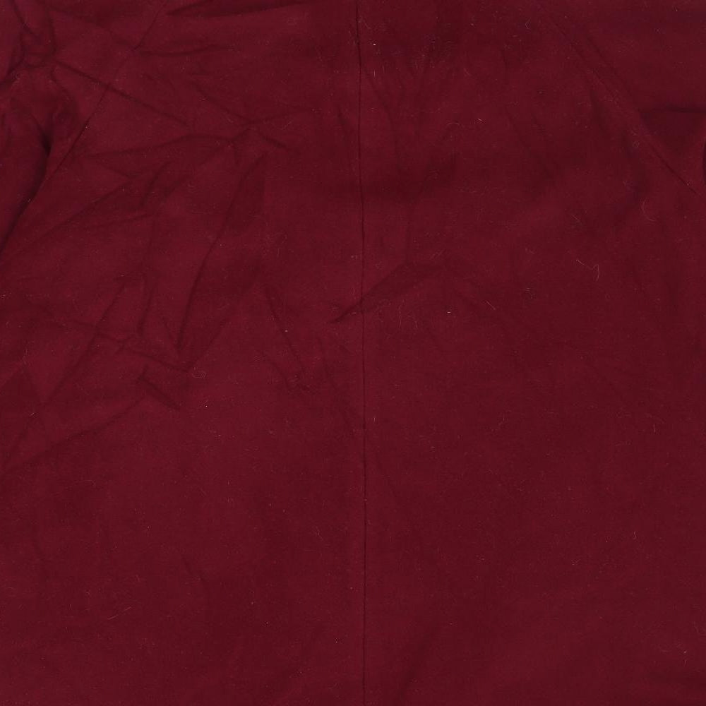 Womens UK Size 10 CONTEXT Red Overcoat