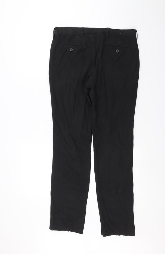 NEXT Mens Black Trousers Size 32 in L26 in