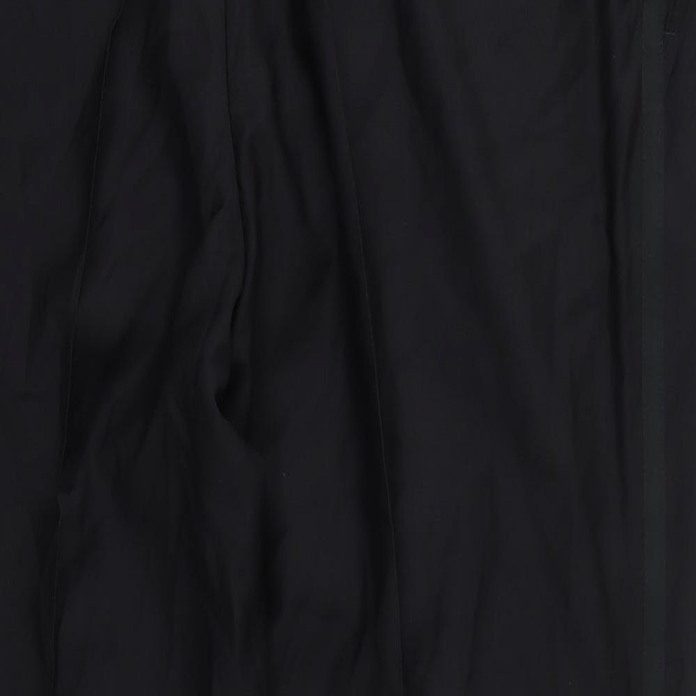 Mens UK Size 42 Preworn Regular Fit Black Trousers
