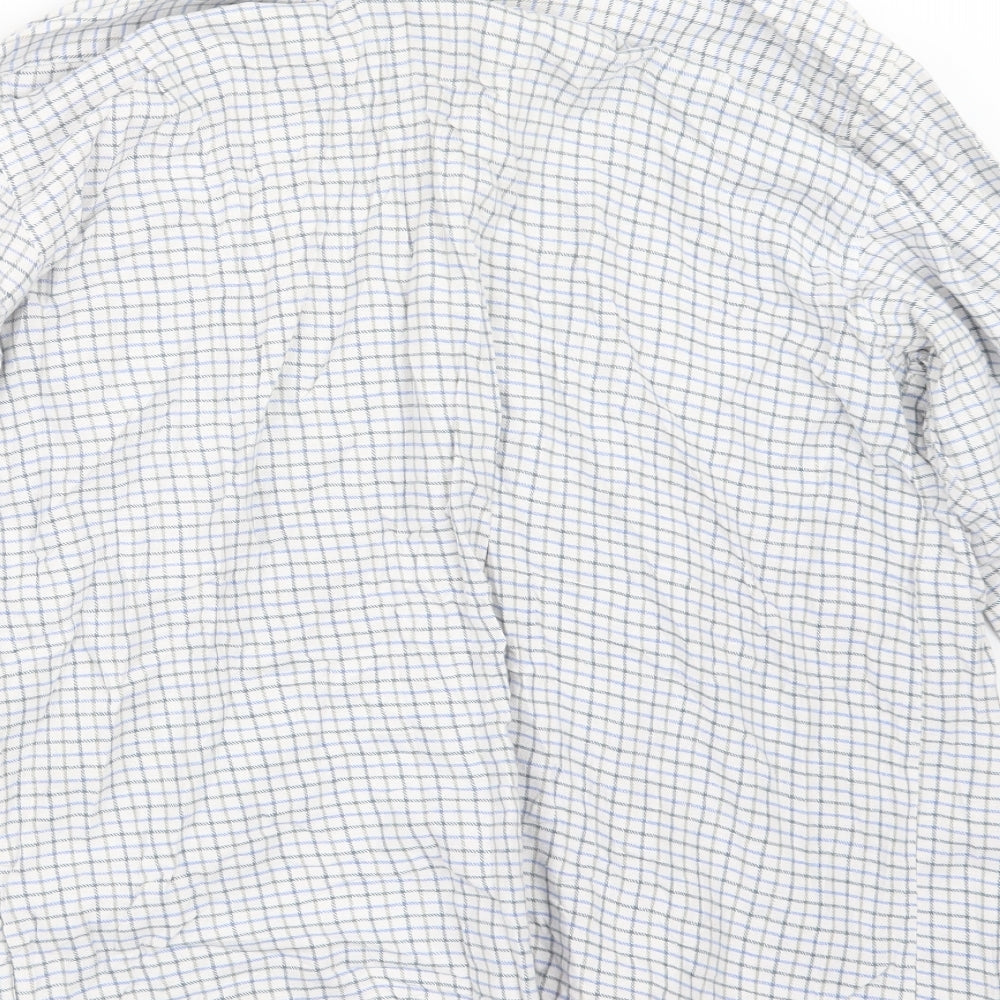 Mens UK Size L Jolliman Blue Button-Up Long Sleeve Casual Shirt