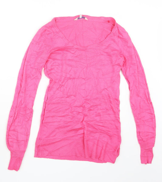 Peacocks Womens Pink Knit Pullover Jumper Size 10