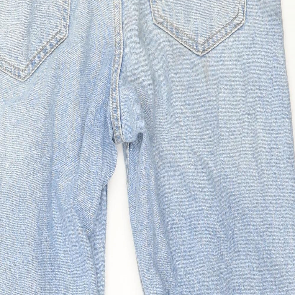 Denim & Co. Womens Blue Denim Straight Jeans Size 25 in L25 in
