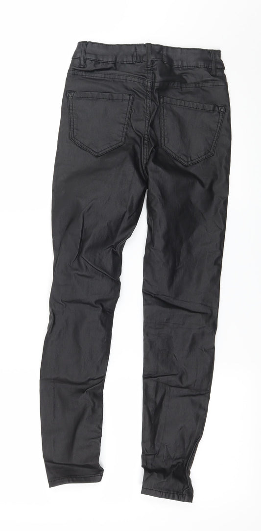 New Look Womens Black Trousers Size 8 L24 in