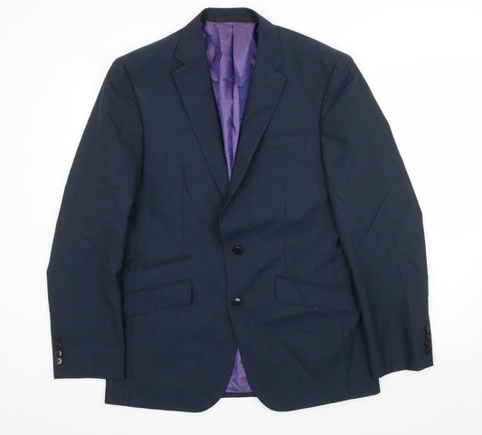 Mens UK Size L Autograph Regular Blue Suit Jacket
