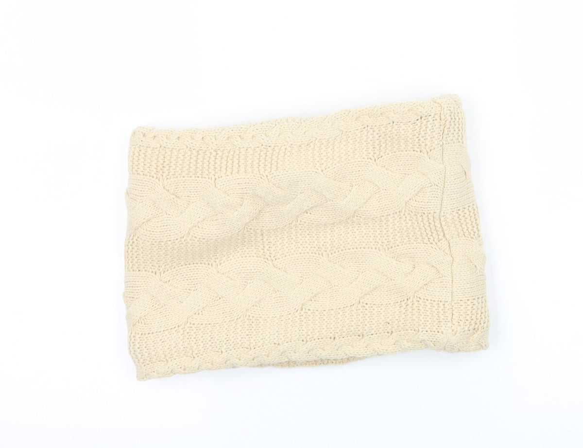 Preqworn Womens Ivory Knit Scarf - Infinity Scarf