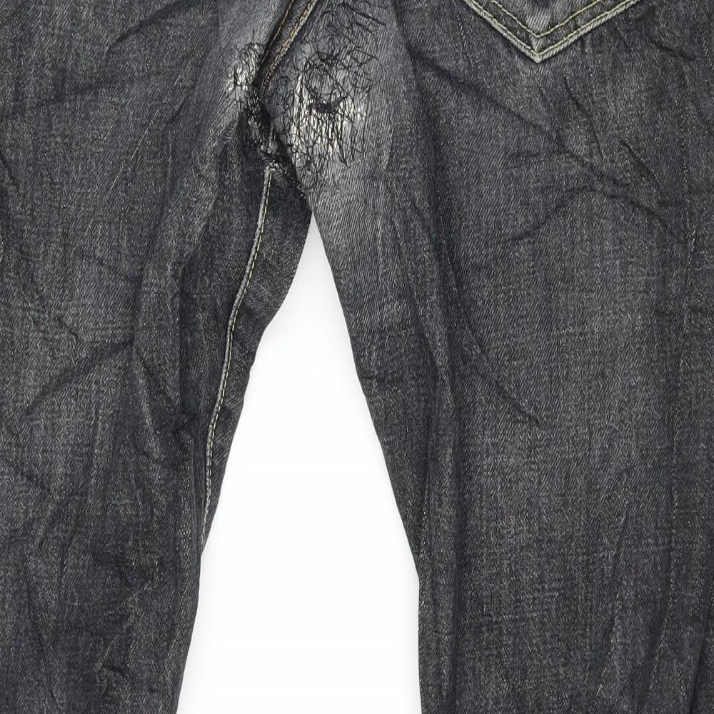 Uniqlo Mens Grey Denim Straight Jeans Size 32 in L27 in