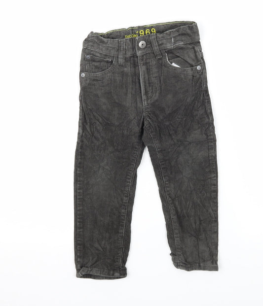 Gap Boys Grey Corduroy Straight Jeans Size 2 Years