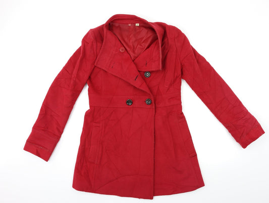 Uniqlo Womens Red Coat Size S