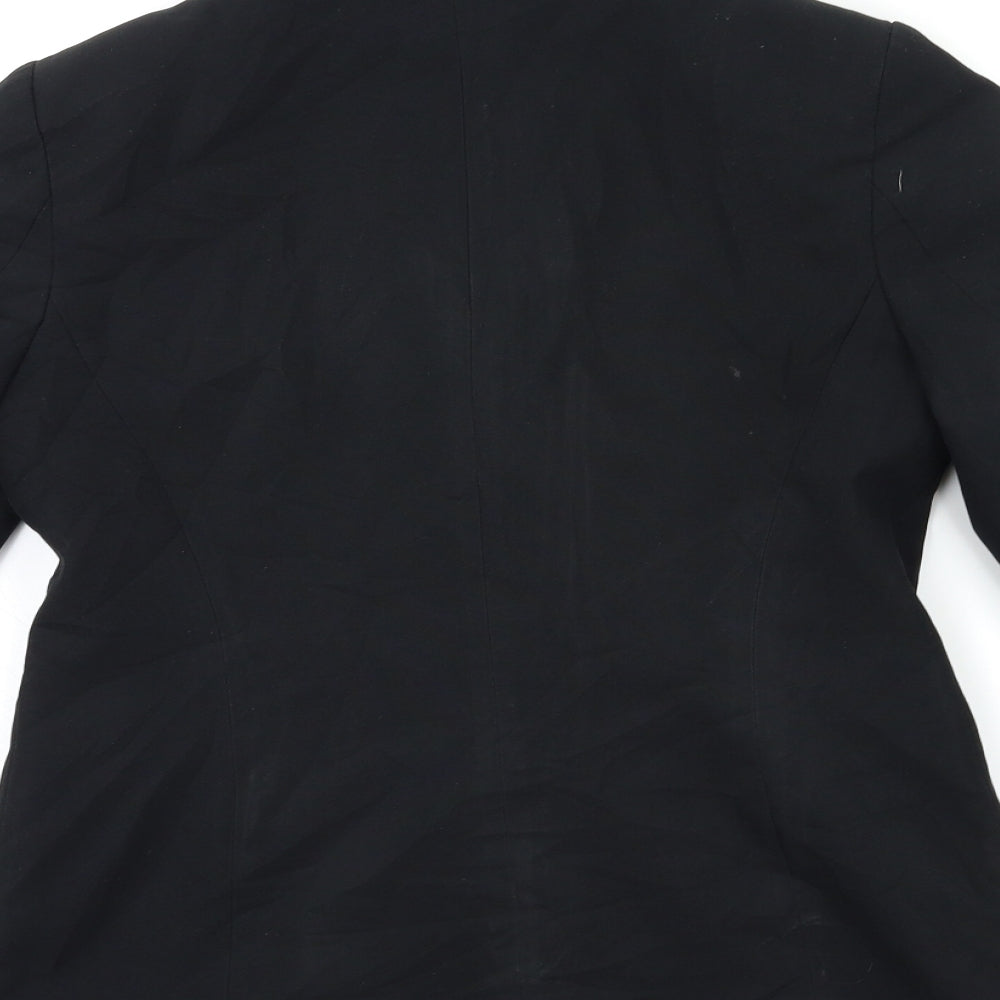 Topshop Womens Black Jacket Blazer Size 10