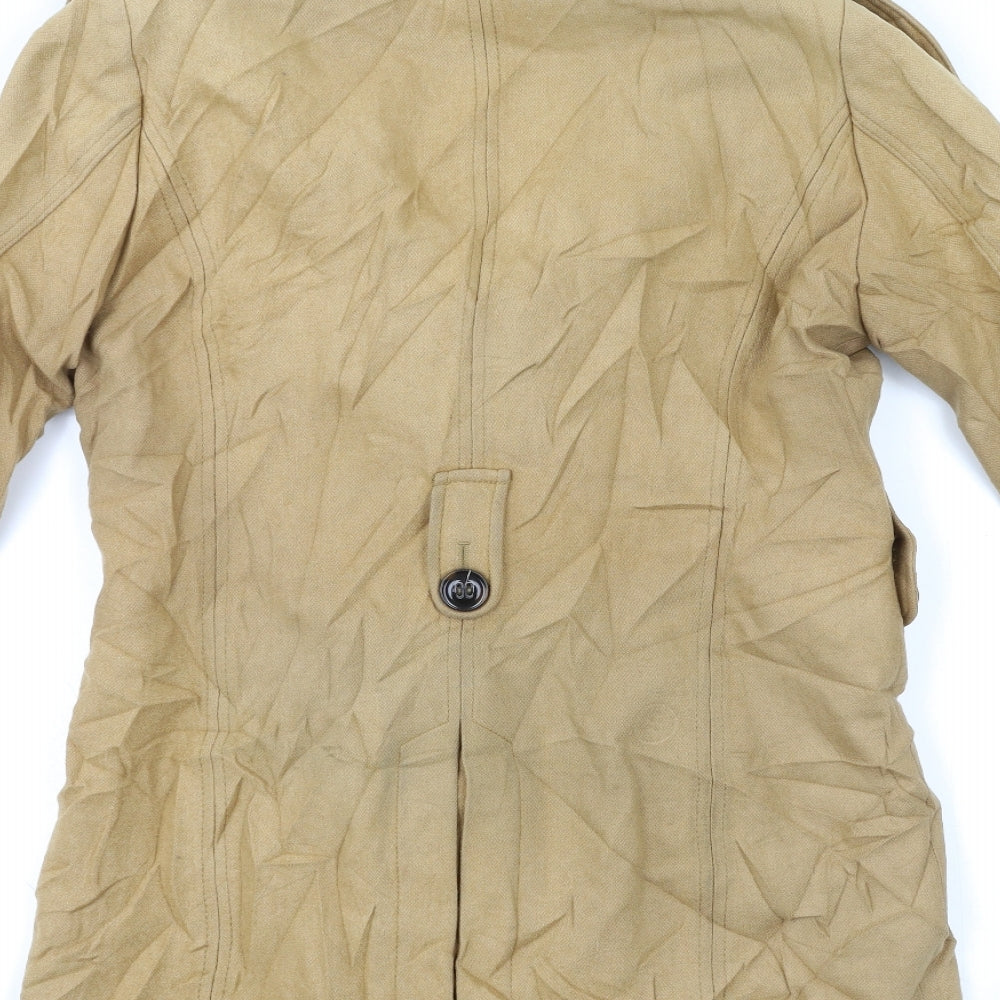 Womens UK Size 12 Yessica Beige Overcoat
