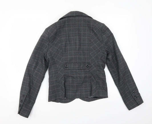 Linea Womens Grey Check Jacket Size 10
