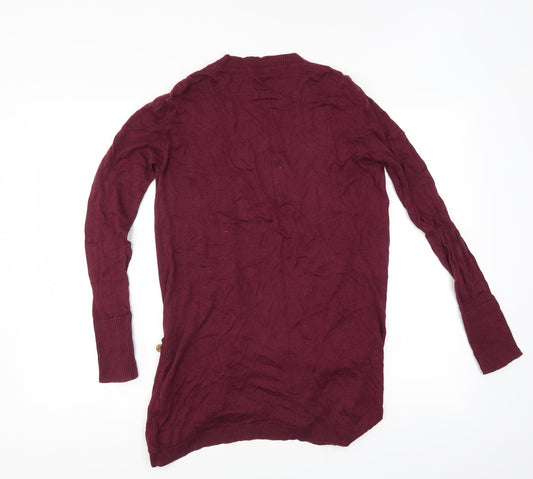 Primark Womens Red Cardigan Jumper Size 8
