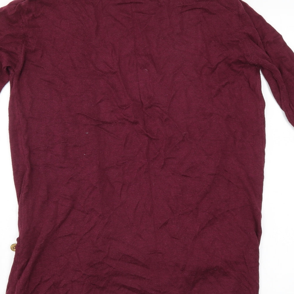 Primark Womens Red Cardigan Jumper Size 8