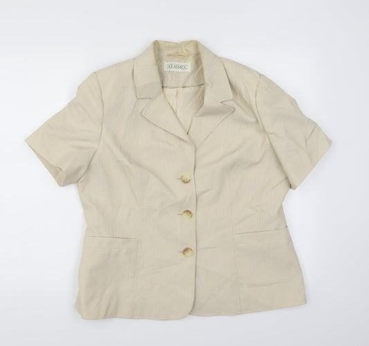 Womens UK Size 16 BHS Beige Jacket