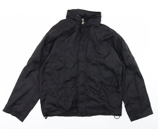 SQV Womens Black Rain Coat Coat Size 14