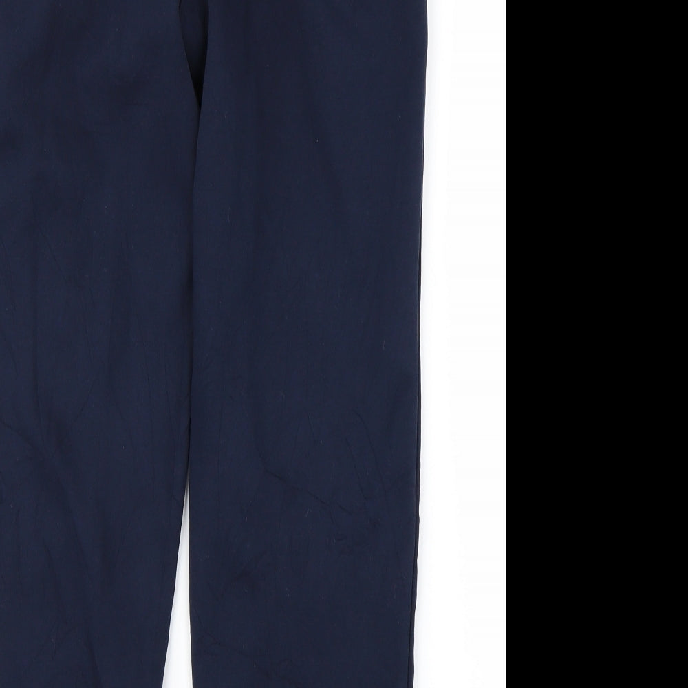 Womens UK Size 4 Lands' End Regular Fit Blue Trousers