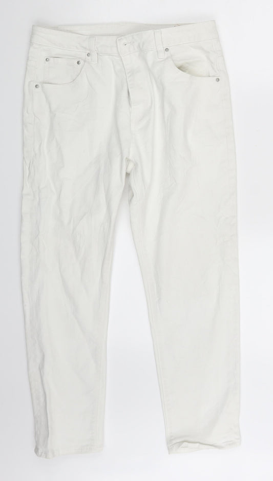 Womens UK Size 31 in ASOS Slim Fit Skinny White Jeans