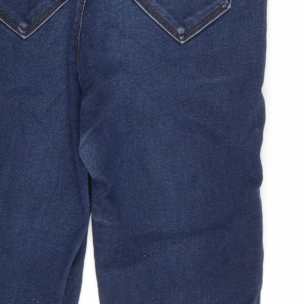 CURVE Womens Blue Denim Skinny Jeans One Size L24 in