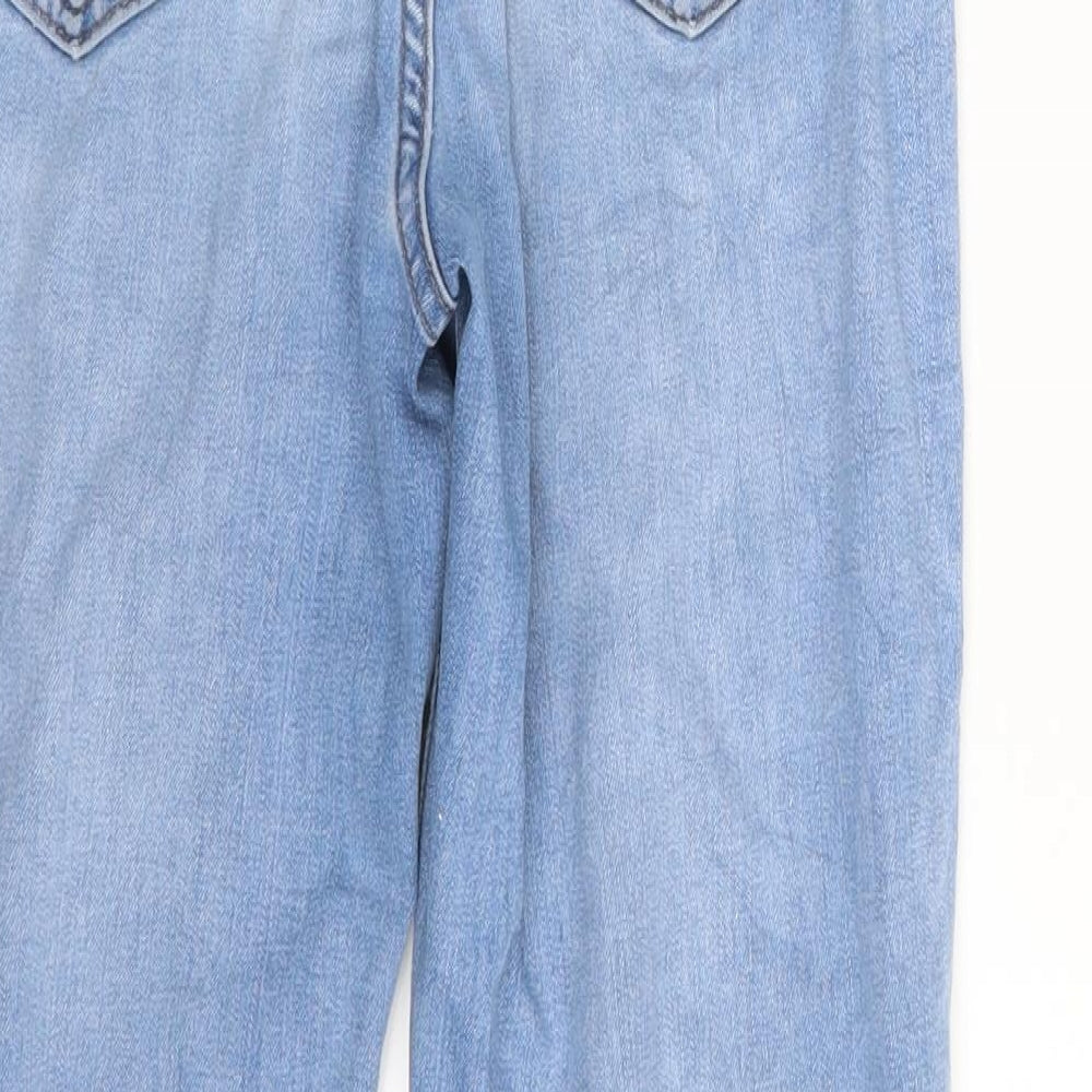 M&S Womens Blue Denim Skinny Jeans Size 8 L25 in