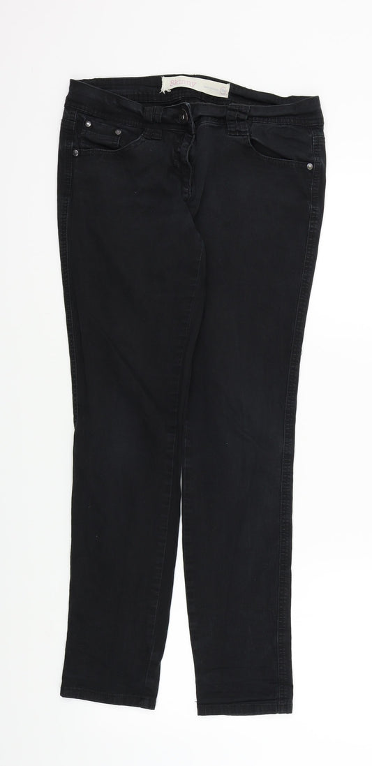 Next Womens Black Skinny Jeans Size 10 L20 in
