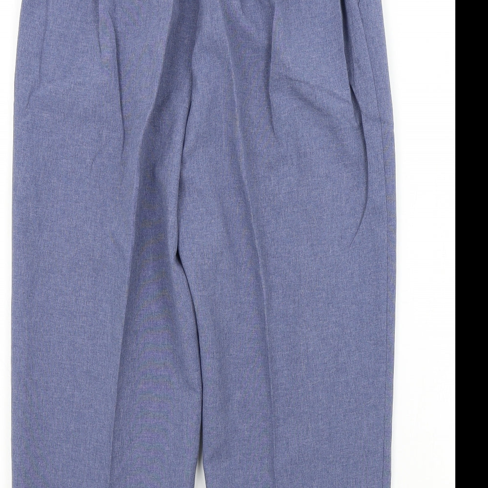 Womens UK Size 16 Preworn Regular Fit Blue Trousers