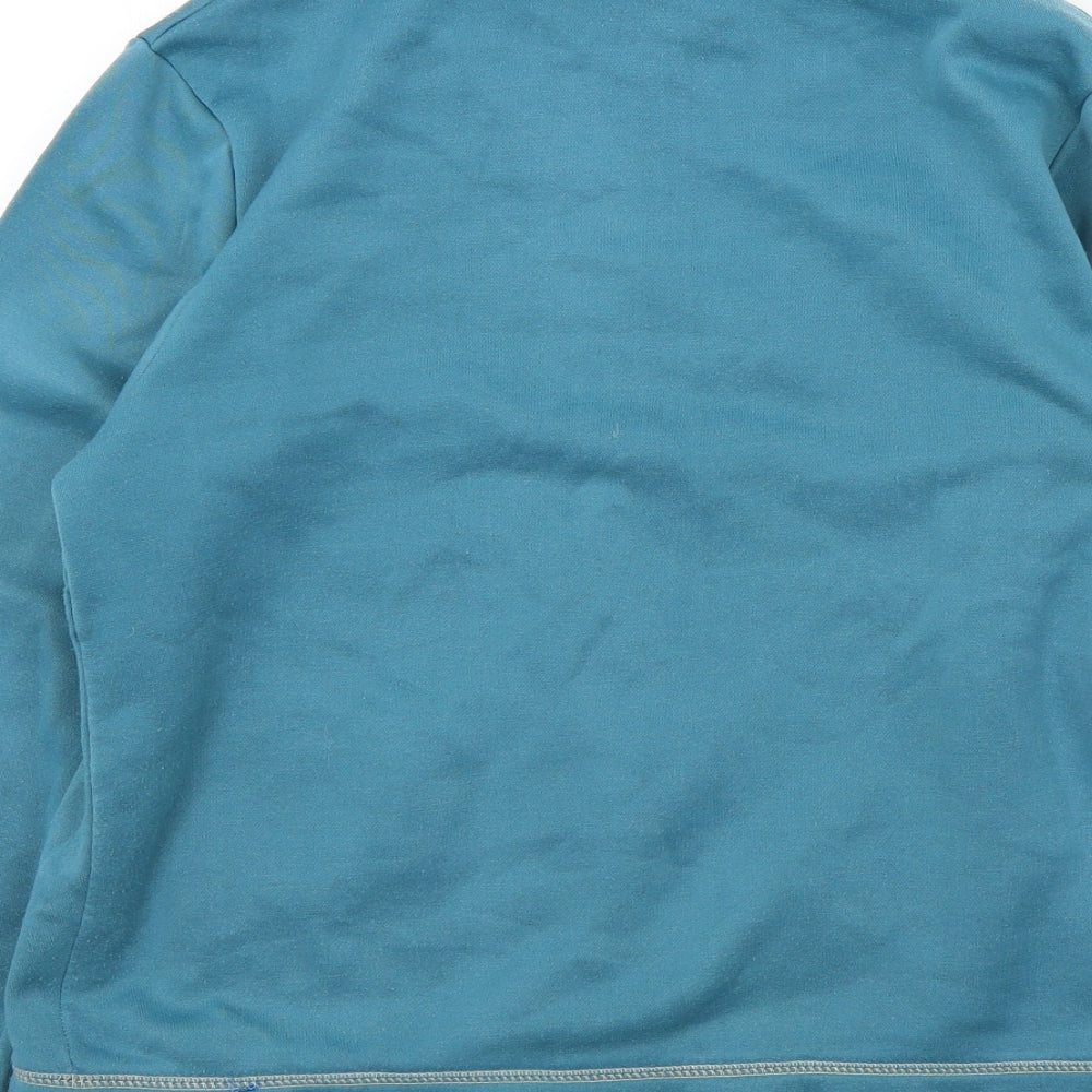 Anne De Lancay Womens Blue Full Zip Jumper Size 14