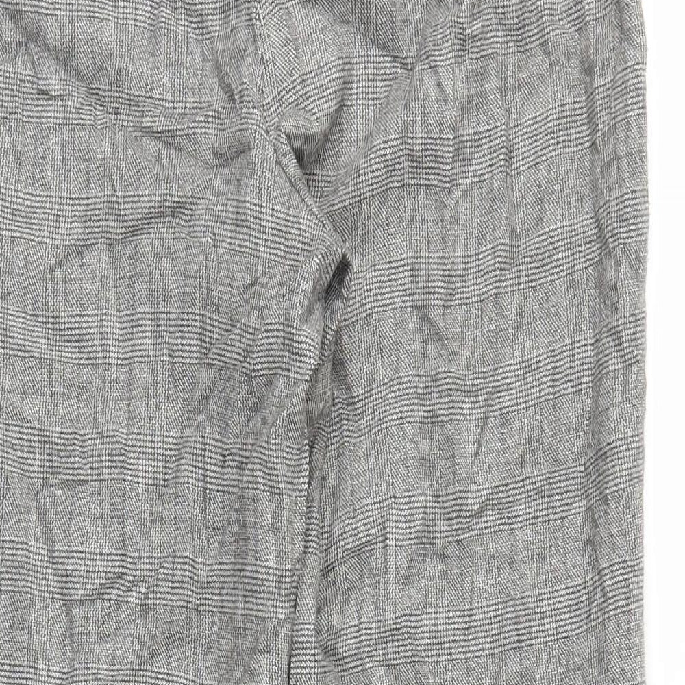 Womens UK Size M M&S Regular Fit Grey Trousers