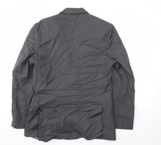 Mens UK Size 40 Preworn Regular Grey Suit Jacket
