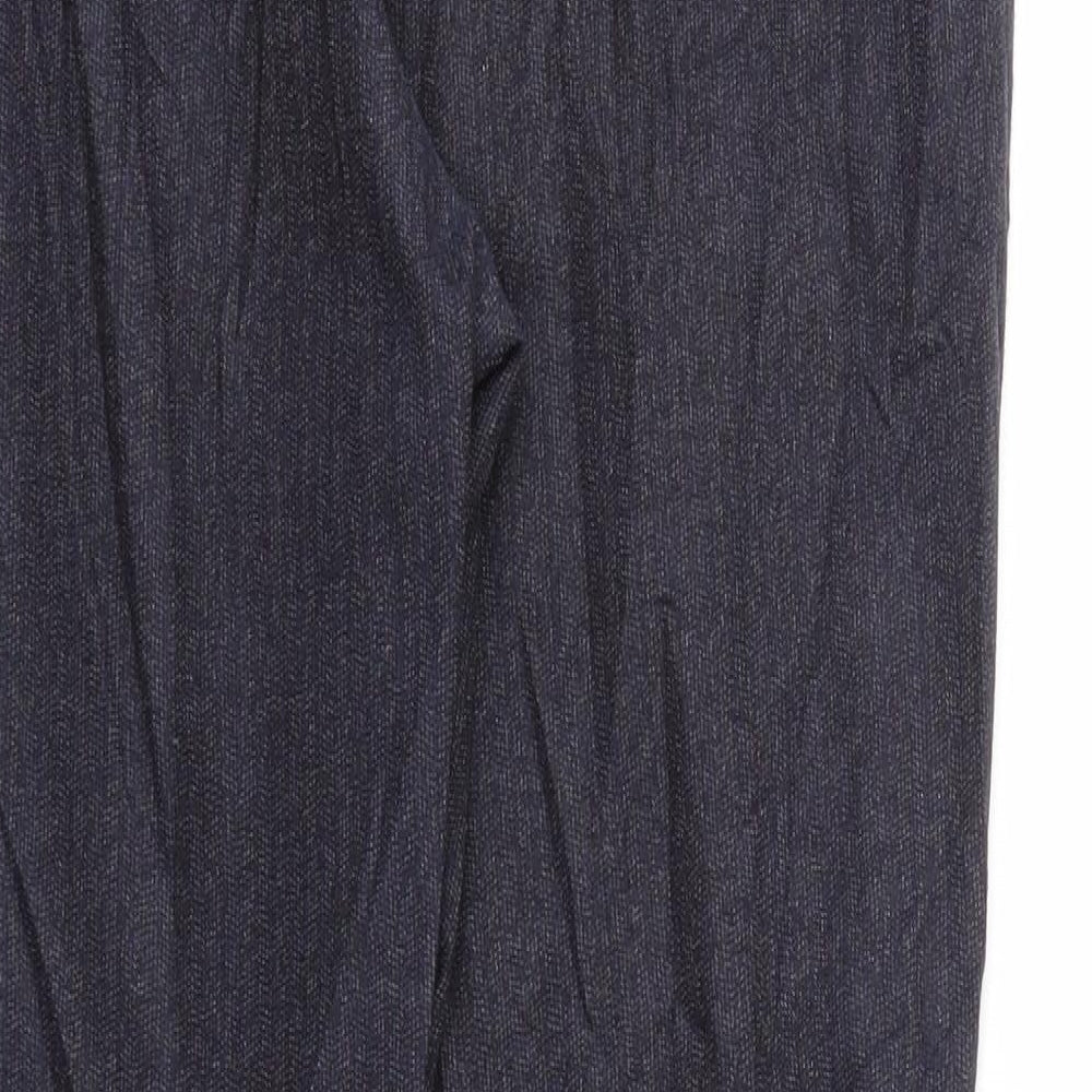 Womens UK Size 10 NEXT Regular Fit Blue Trousers