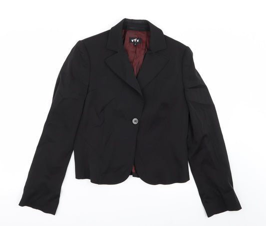 Womens UK Size 12 Per Una Regular Black Blazer
