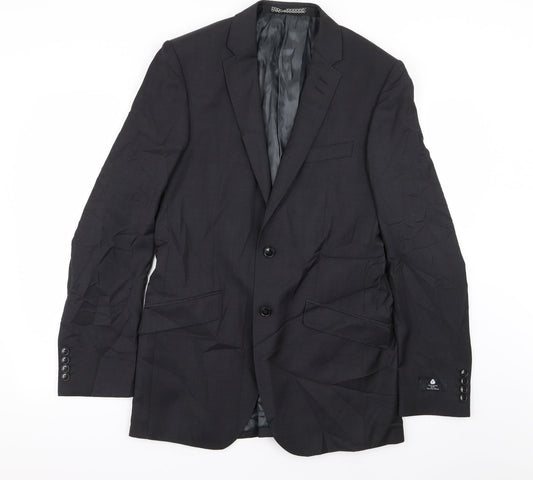 Mens UK Size 38 Autograph Regular Black Suit Jacket