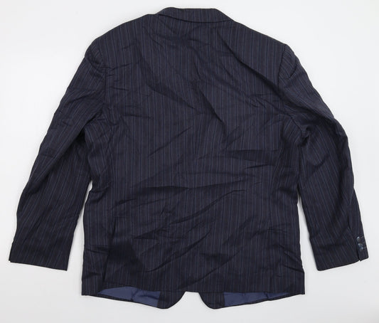 Mens UK Size 46 Preworn Regular Blue Suit Jacket