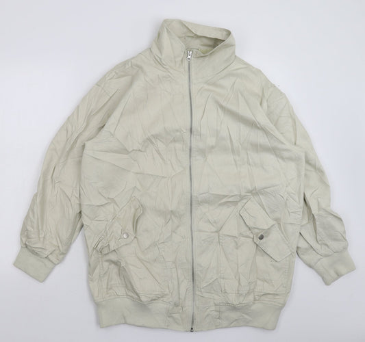 Womens UK Size 8 ASOS Grey Bomber Jacket