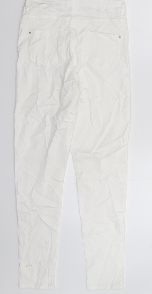 Dorothy Perkins Womens White  Denim Jegging Jeans Size 8 L30 in