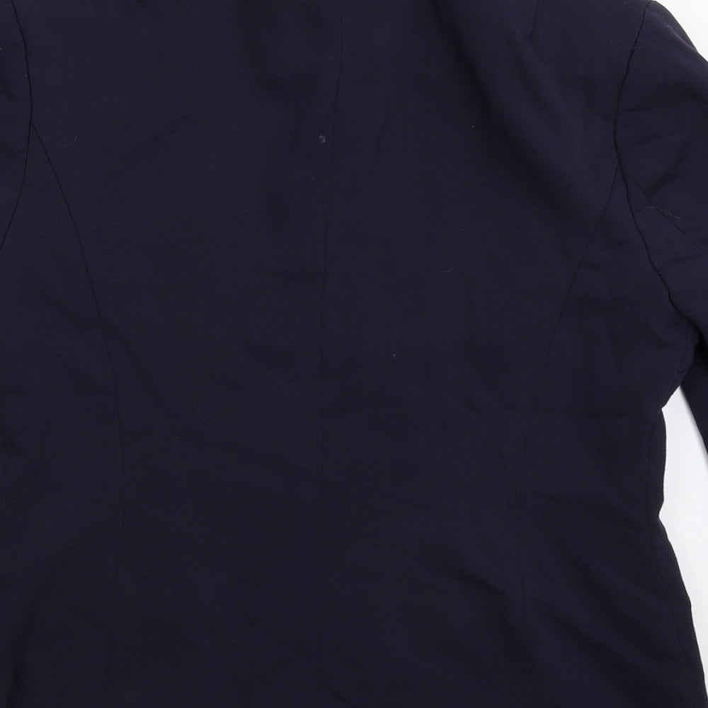 Oasis Womens Blue Jacket Suit Jacket Size 10