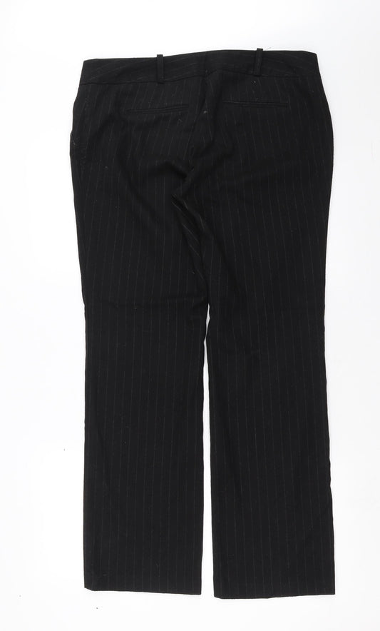 Womens UK Size 14 NEXT Regular Fit Black Trousers