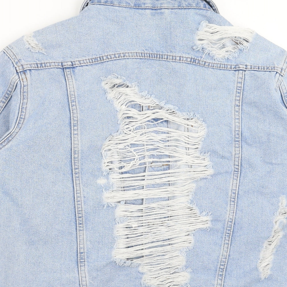 Womens UK Size 8 Topshop Blue Jacket