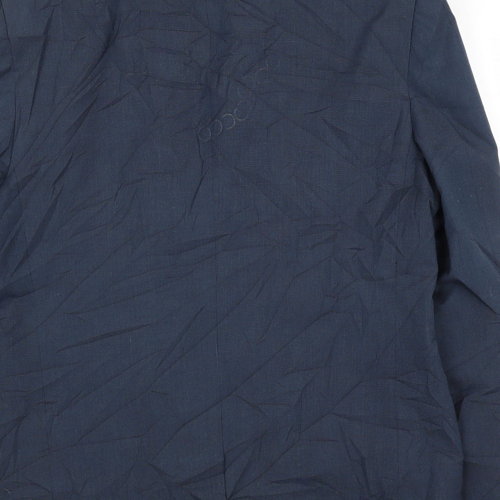 Brand and care label for ASOS women’s blue jacket suit jacket, size UK 40