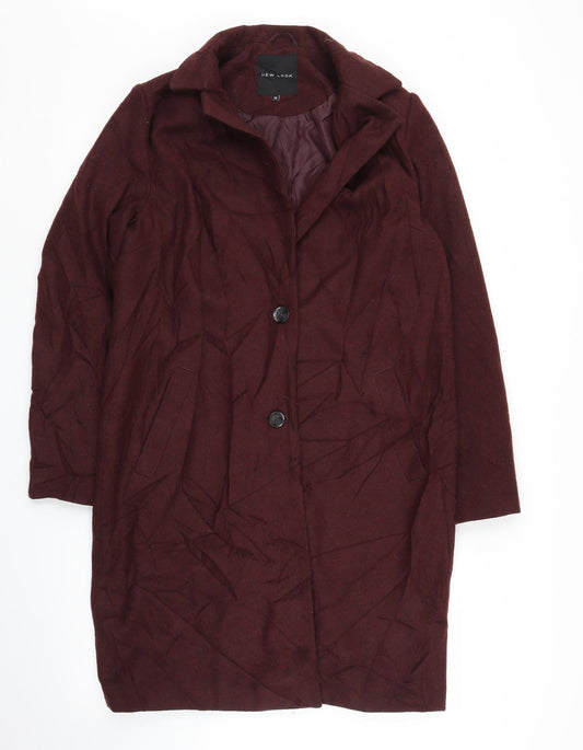 Womens UK Size 12 New Look Purple Overcoat