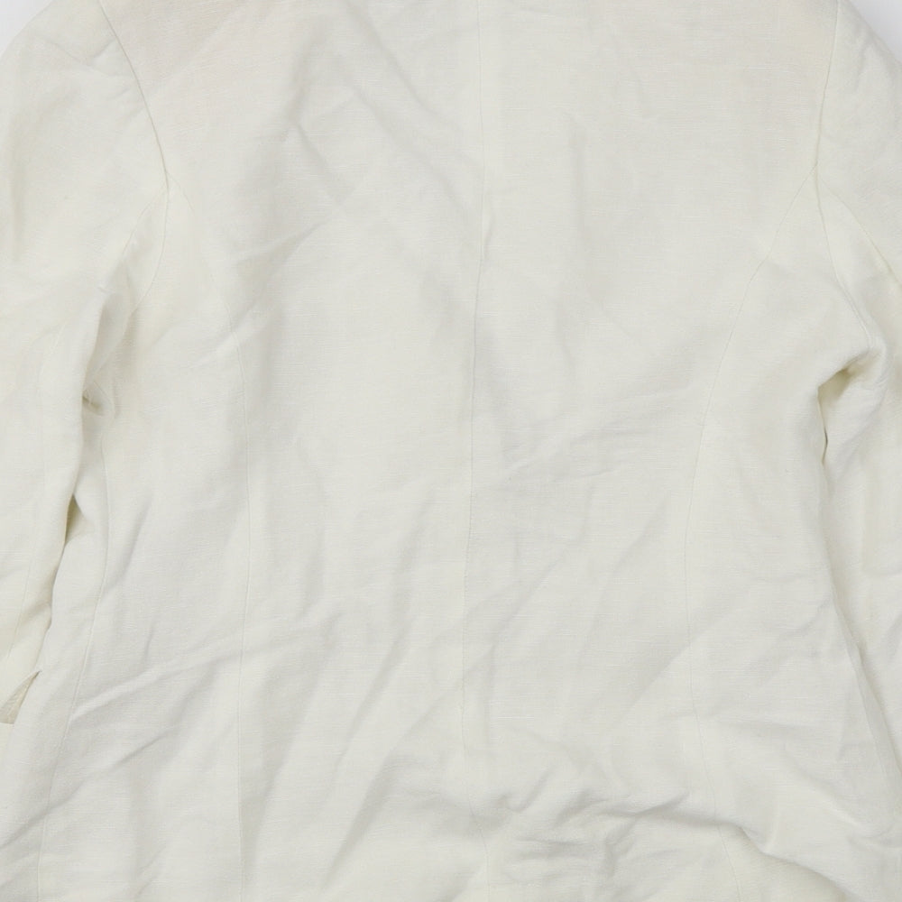 Wallis Womens White Jacket Blazer Size 10
