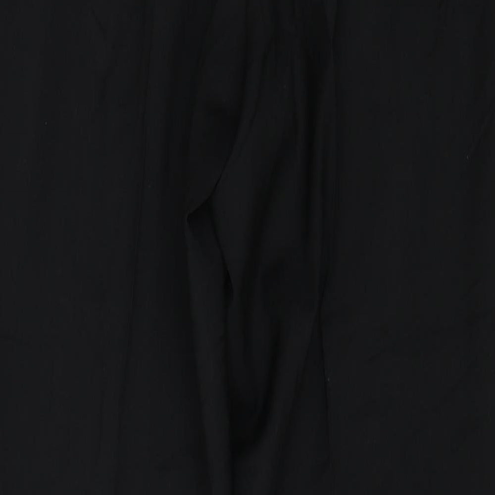 Mens UK Size 32 in Preworn Regular Fit Black Trousers