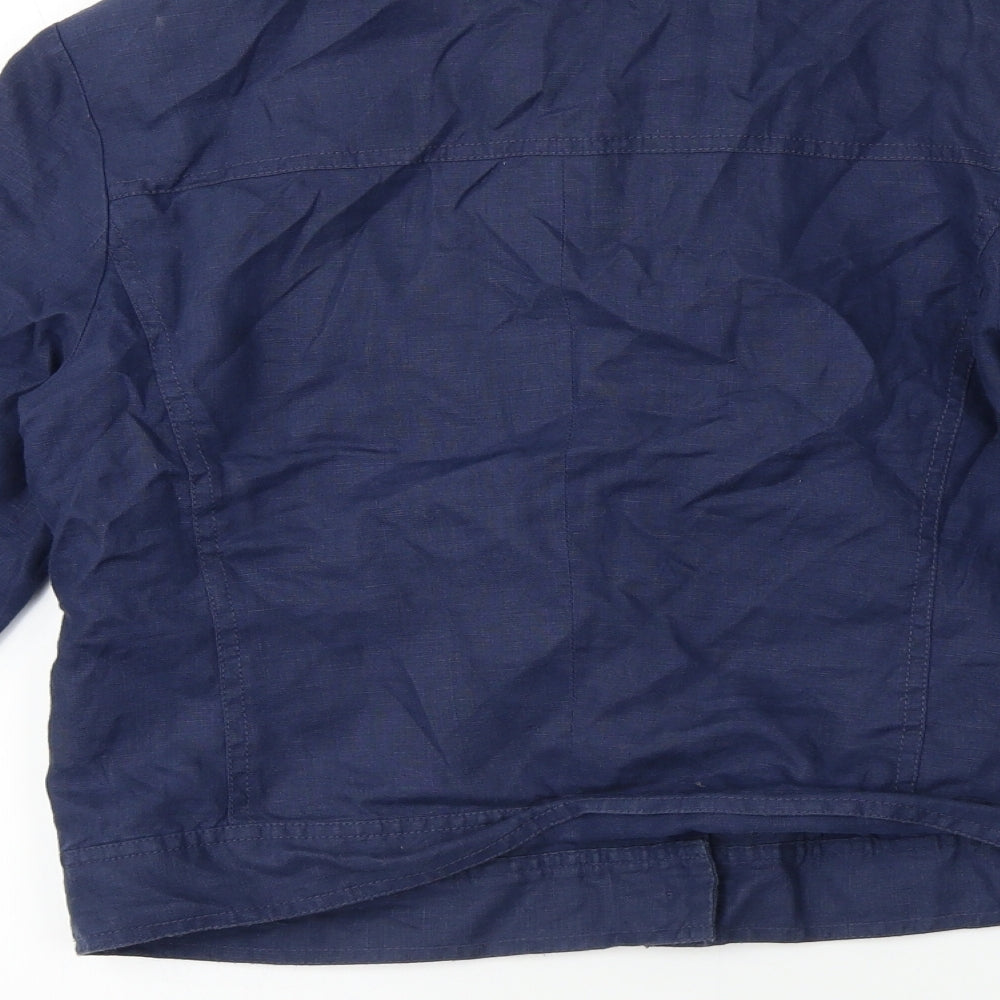 Womens UK Size 8 Preworn Regular Blue Blazer
