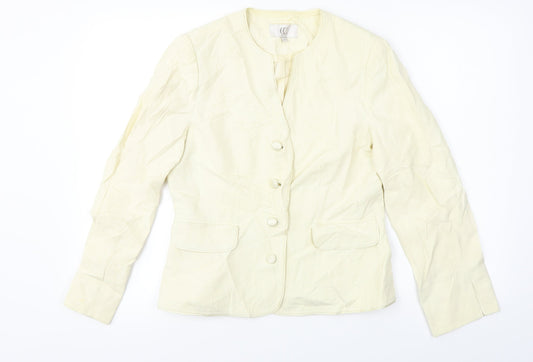 Womens UK Size 10 Country Casuals Regular Ivory Blazer