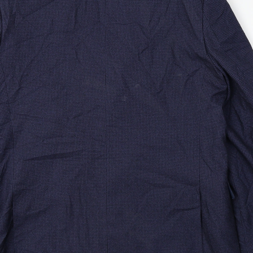 Mens UK Size 40 Burton Regular Blue Suit Jacket